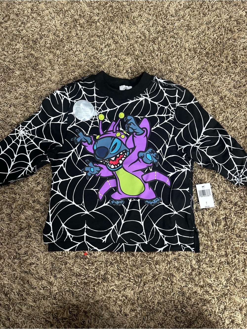 Disney Black Long-sleeve with stitch graphic